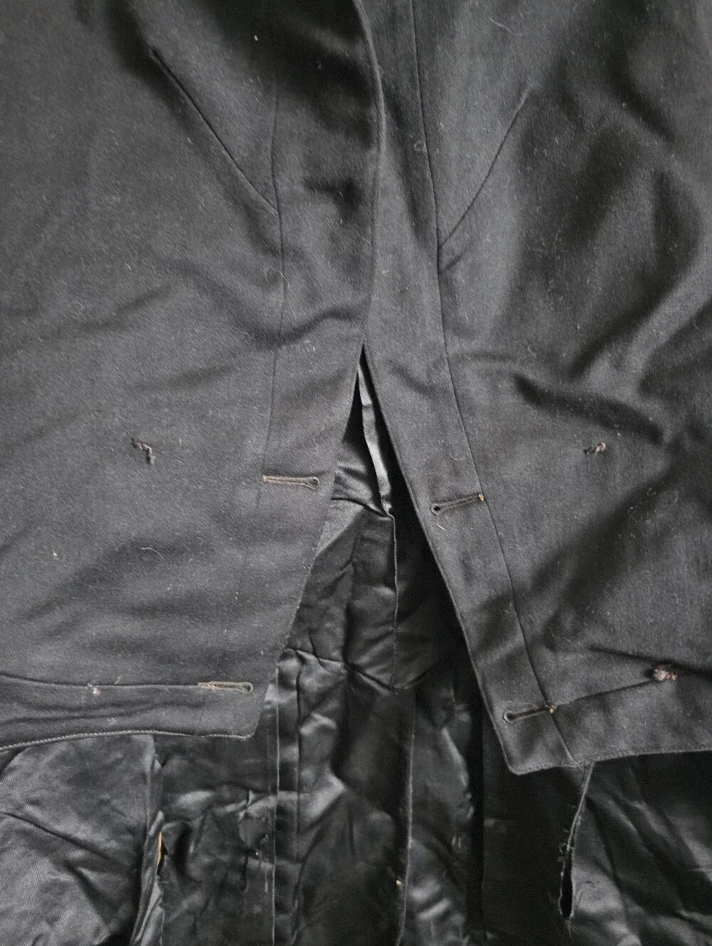 Vintage Fraternity Signed Military Comme Des Garcons Style Black Jacket